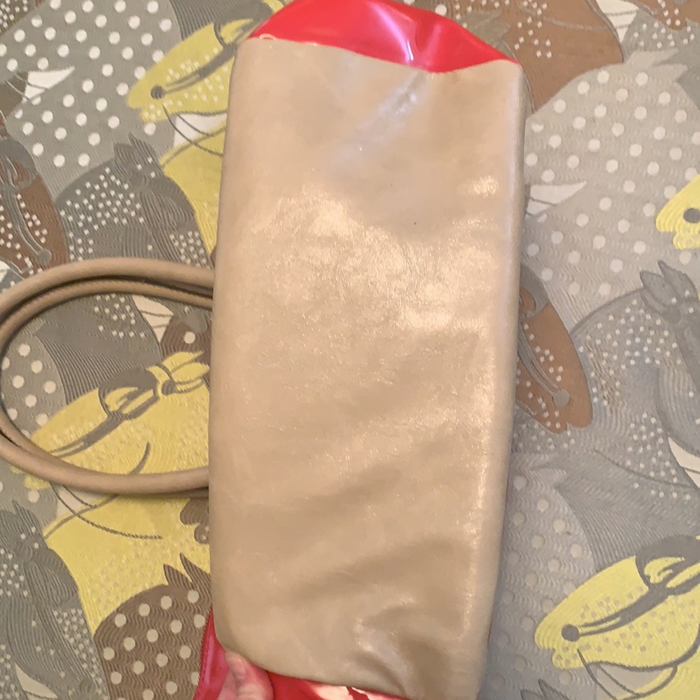 Large Anne Klein Patent Leather Red Bag - Picture 10 of 10
